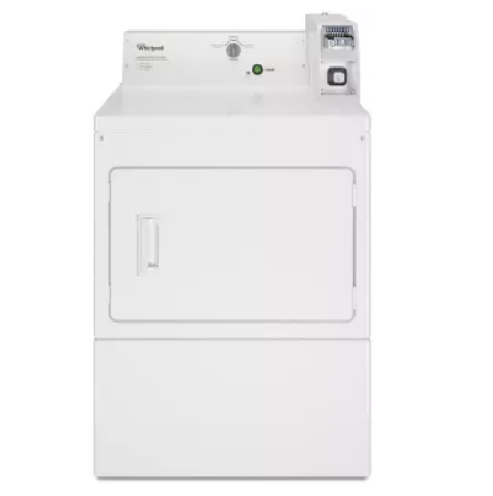 Whirlpool Commercial Laundry CEM2745FQ 27 Inch Electric Commercial Dryer with 7.4 cu. ft. Capacity, Wide-Opening
