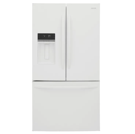 Frigidaire FRFS2823AW 36 Inch French Door Refrigerator with 27.8 Cu. Ft. Capacity, CrispSeal Crispers, PurePour™ Water Filter, Auto-Close Doors