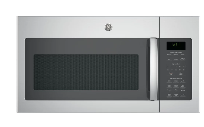 GE JVM6175YKFS 1.7 cu. ft. Over-the-Range Microwave with 1,000 Watts, 300 CFM Ventilation, 10 Power Levels, Sensor Cooking, Melt Feature