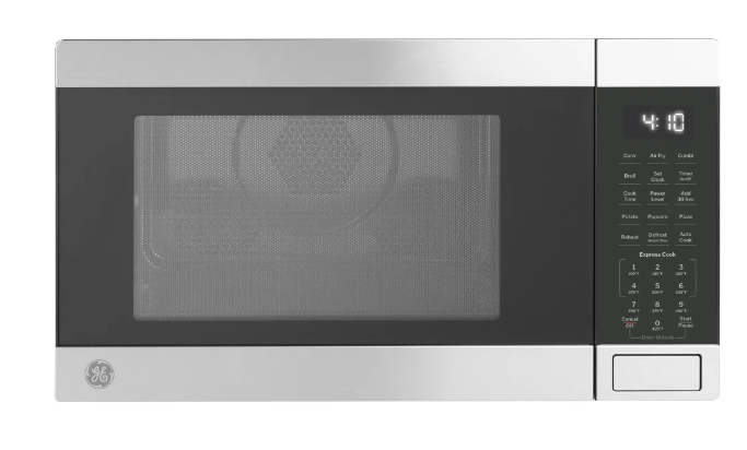 GE GCST10A1WSS 1.0 cu. ft. Countertop Microwave Oven with 1,050 Watts, Convection Cook, Air Fry, Broil, Express Cook