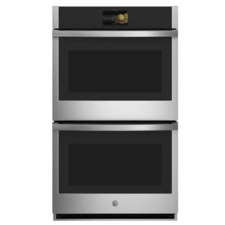 GE Profile PTD7000SNSS 30 Inch Smart Convection Double Wall Oven WiFi Connect, True European Convection with Direct Air, Alexa and Google Home Voice Control, Fit Guarantee, Brilliant Touch 7" Display, Sabbath Mode, Precision Cooking Modes, Hot Air Frying
