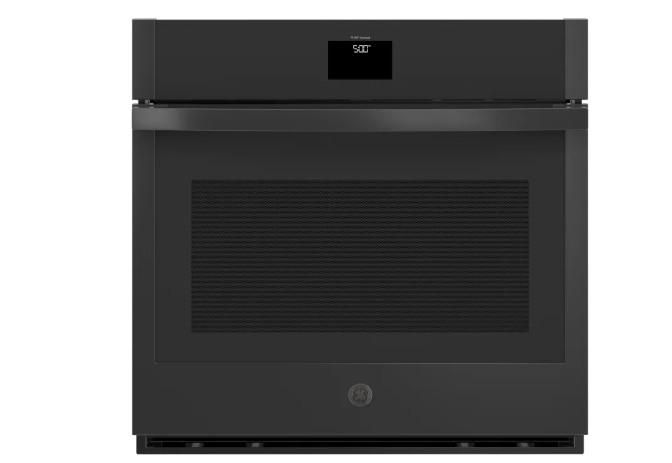 GE JTS5000DVBB 30 Inch Smart Built-In Wall Oven with 5.0 cu. ft. Capacity, True European Convection, Air Fry,