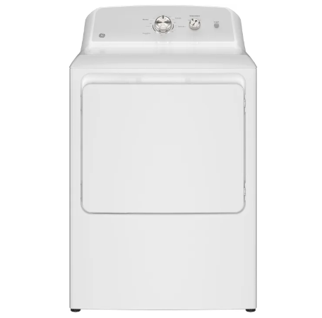 GE GTD38EASWWS 27 Inch Top Load Electric Dryer with 7.2 cu ft Capacity, Auto Dry, Powerful Venting, Large Diffuser, Delicate Cycle