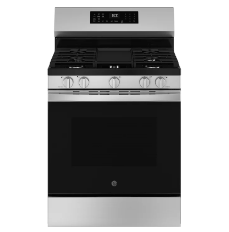 GE GGF600AVSS 30 Inch Freestanding Gas Smart Range with 5 Sealed Burners, 5.3 cu. ft. Convection Oven, Power Boil