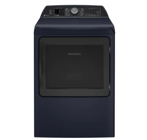 GE Profile PTD90GBPTRS 27 Inch Gas Smart Dryer with 7.3 Cu. Ft. Capacity, Fabric Refresh, Tangle Control, Steam Cycle, Sanitize Cycle, Quick Dry,