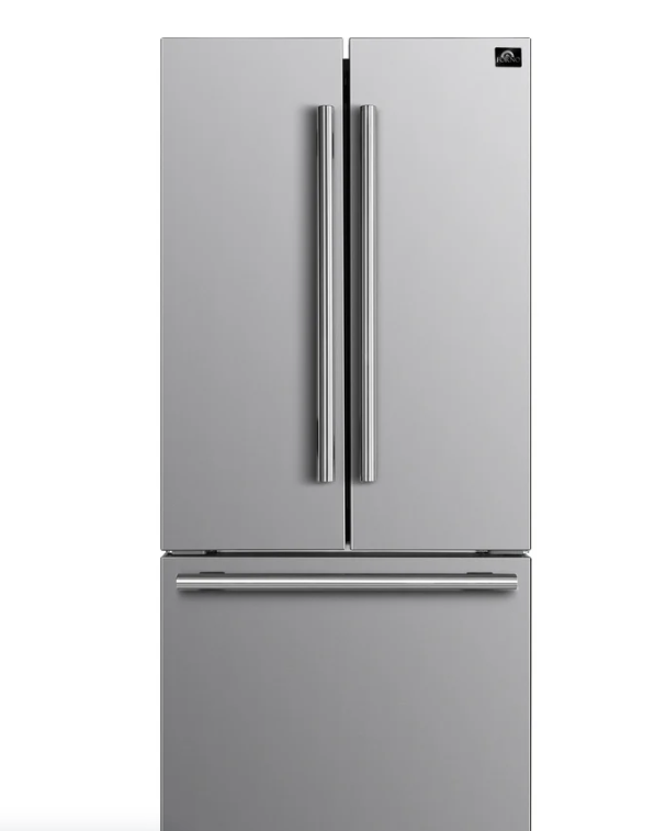 Forno Gallipoli - 31 in. 17.5 cu. ft. French Door Refrigerator with Internal Ice Maker in Stainless Steel (FFFFD1974-31SB)