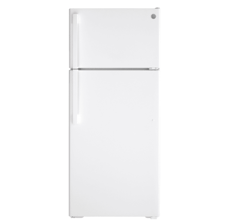 GE GIE18DTNRWW 28 Inch Top Freezer Refrigerator with 17.5 Cu. Ft. Total Capacity, Reversible Hinges