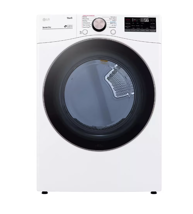 LG DLEX4000W 7.4 cu. ft. Large Capacity Front Load Electric Dryer - White