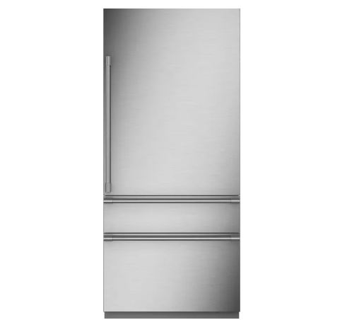 Monogram ZIC363NBVRH 36 Inch Panel Ready Built-In Bottom Freezer Smart Refrigerator with 20.2 cu. ft. Total Capacity