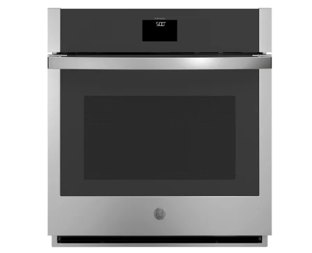 GE JKS5000SVSS 27 Inch Smart Built-In Wall Oven with 4.3 cu. ft. Capacity, True European Convection, Air Fry, Temperature Probe