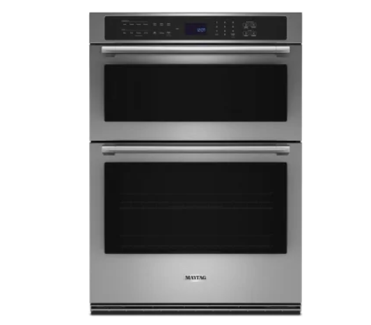 Maytag MOEC6030LZ 30 Inch Combination Wall Oven with 5.0 cu. ft. True Convection Oven, Self Clean, No-Preheat Air Fry,