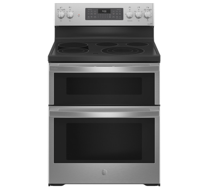 GE Profile M# PB965YPFS™ 30" Smart Free-Standing Electric Double Oven Convection Range with No Preheat Air Fry