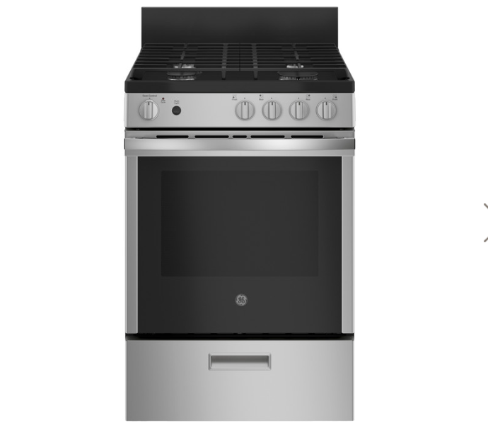 GE® 24" Steam Clean Free-Standing/Slide-in Gas Range Model #: JGAS640RMSS
