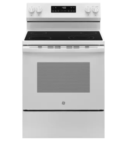 GE GRF500PVWW 400 Series 30 Inch Freestanding Electric Range with 4 Smoothtop Elements, 5.3 cu. ft. Oven Capacity, (Copy)