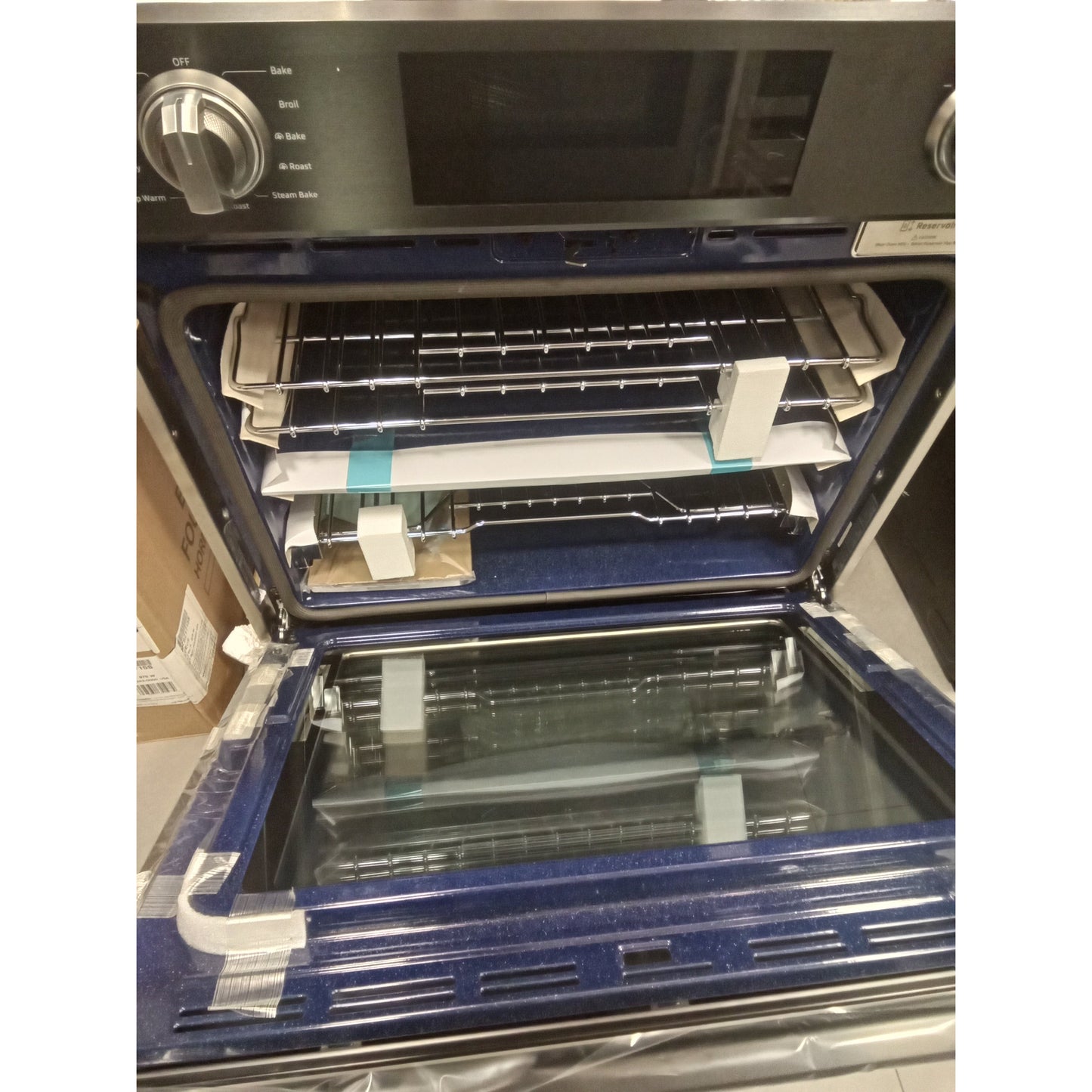 SAMSUNG NV51K7770SG 30" Smart Single Wall Oven with Flex Duo™ in Black Stainless Steel