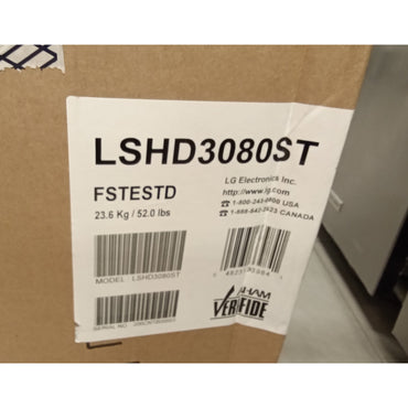 LG studio 30 wall mount chimney hood M#LSHD3080ST 600cfm