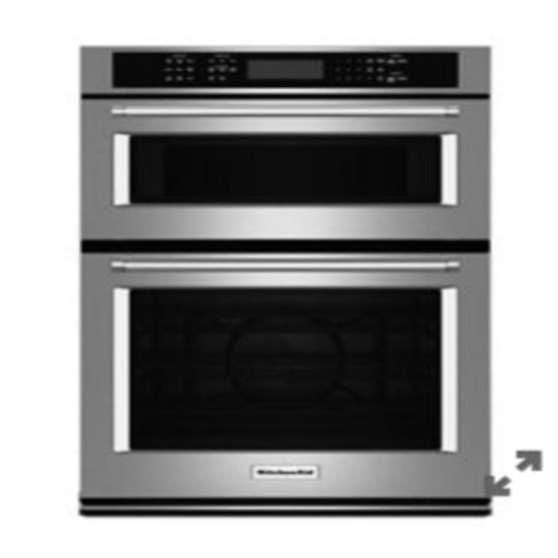 KitchenAid KOEC530PSS 30 Inch Built-In Combination Microwave Wall Oven with 5.0 Cu. Ft. Oven Capacity, 1,600w Power Microwave, Air Fry Mode, CrispWave