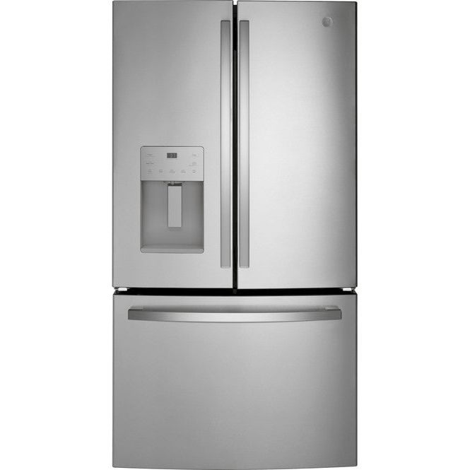 GE® GFE26JYMWFFS ENERGY STAR® 25.7 Cu. Ft. Fingerprint Resistant French-Door Refrigerator