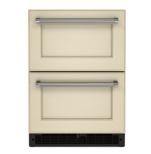 KitchenAid 24" Panel-Ready Undercounter Double-Drawer Refrigerator Model: KUDR204KPA