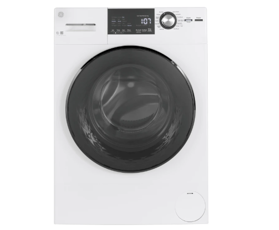 GE GFW148SSMWW 24 Inch Front Load Washer with 2.4 cu. ft. Capacity, 14 Wash Cycles