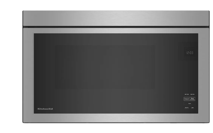 KitchenAid KMMF330PSS 1.1 cu. ft. Over-The-Range Microwave Oven with 1,000 Watts, 3-Speed 400 CFM Venting System, Keep Warm, Steam Clean