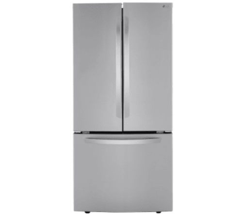 LG LRFCS25D3S 33 Inch 3-Door French Door Refrigerator with 25.1 Cu. Ft. Capacity, Spill Protector™ Glass Shelves, Door Cooling