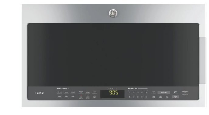 GE Profile PVM9005SJSS 2.1 cu. ft. Over-the-Range Microwave Oven with Chef Connect, 1050 Watts, 10 Power Levels, Three-Speed 400-CFM