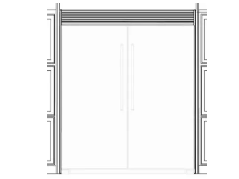 Frigidaire TRMKTEZ2FL79 79" Double Trim Kit (Flat)