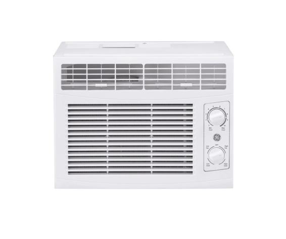 GE AHT05LZ Or AHV05LZ 5,000 BTU Window Air Conditioner with Adjustable Thermostat, 2-Way Adjustable