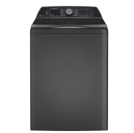 GE Profile PTW700BPTDG 28 Inch Top Load Smart Washer with 5.4 Cu. Ft. Capacity, 13 Wash Cycles, 8 Wash Options, Smarter Wash Technology, Microban® Antimicrobial Technology