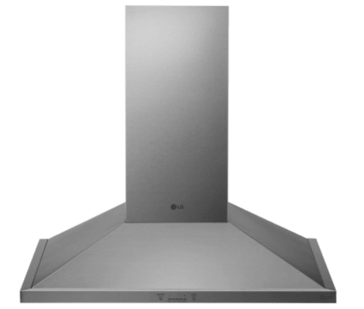 LG HCED3615S 36 Inch Wall Mount Range Hood with 5 Speed 600 CFM Internal Blower, Dishwasher Safe Mesh Filters,