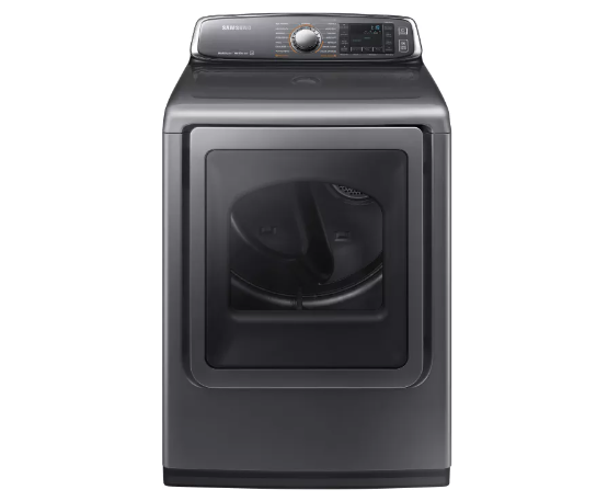 Samsung DV52J8700EP 27 Inch 7.4 cu. ft. Electric Dryer with 15 Dry Cycles, 5 Temperature Settings, Steam, Eco Dry,