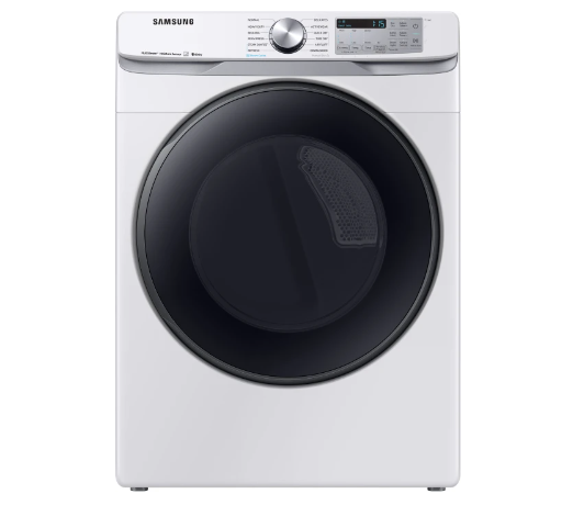 Samsung DVG50R8500W 27 Inch Gas Smart Dryer with 7.5 Cu. Ft. Capacity, 4-Way Venting, Wi-Fi, Bixby Enabled