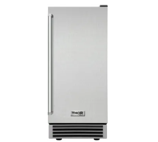 Thor Kitchen TIM1501 15 Inch Built-in Ice Maker with 25lbs Capacity, Built-in Pump, LED Lighting,