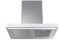 Samsung BESPOKE NK30CB600W12 30 Inch Smart Wall Mount Chimney Range Hood with 630 CFM Fan, 4 Speeds, 52 dBA, Wi-Fi Connectivity, LED Bar Lighting