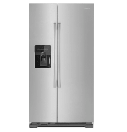 Amana ASI2175GRS 33 Inch Freestanding Side by Side Refrigerator with 21.41 Cu. Ft. Total Capacity, Electronic Temperature Controls