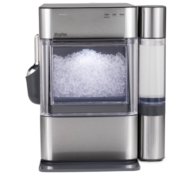 GE Profile™ Opal™ 2.0 Ultra Nugget Ice Maker with Side Tank and Scale Inhibiting Filter Model #: XPIO13SWSS