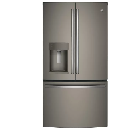 GE GFE28GMKES 36 Inch French Door Refrigerator with 27.7 Cu. Ft. Capacity, TwinChill™, Turbo Cool/Freeze, Showcase LED, Enhanced Shabbos Mode