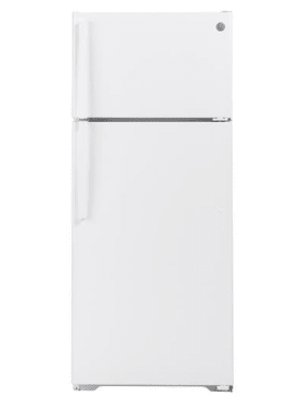 GE GTS18HGNRWW 28 Inch Top Freezer Refrigerator with 17.5 Cu. Ft. Capacity, Reversible Hinges,