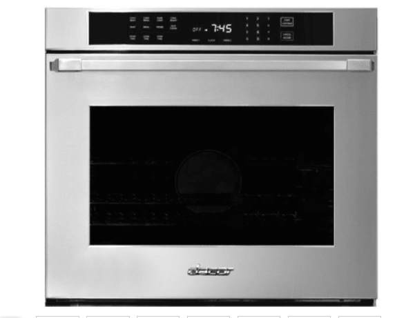 Dacor Professional HWO130PS 30 Inch Single Wall Oven with 4.8 cu. ft. Capacity, SoftShut™ Hinges, GreenClean™ Steam Cleaning Technology, Rapidheat