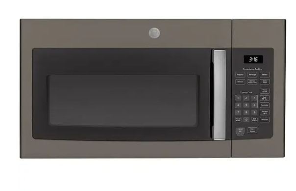 GE - 1.6 Cu. Ft. Over-the-Range Microwave with Convenience Cooking Controls - Slate Model:JVM3160EFES