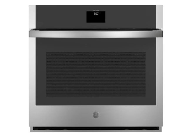 GE JTS5000SVSS 30 Inch Smart Built-In Wall Oven with 5.0 cu. ft. Capacity, True European Convection, Air Fry, Temperature Probe,