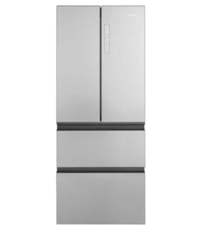 Haier QJS15HYRFS 28 Inch French Door Counter Depth Refrigerator with 14.5 Cu. Ft. Capacity, Ice Maker Ready, Edge To Edge Shelving