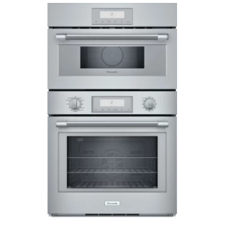 Thermador Professional Series POM301W 30 Inch Double Combination Smart Electric Wall Oven with 6.1 cu. ft. Total