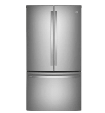 GE Profile PWE23KYNFS 36 Inch Counter Depth French Door Refrigerator with 23.1 Cu. Ft. Capacity, TwinChill™, Turbo Cool/Freeze, Temperature Controlled Drawer, Quick Space Shelf, Enhanced Shabbos Mode