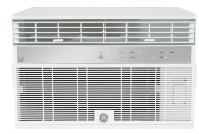 GE AHY14LZ 14000 BTU Smart Room Air Conditioner with Energy Saver Mode, Filter Light, Programmable 24-Hour On/Off Timer, Wi-Fi Connection