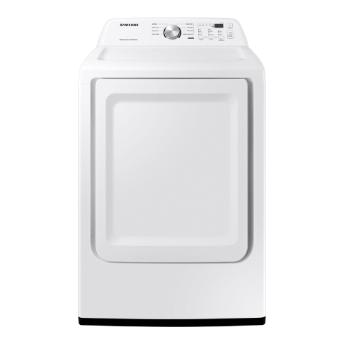 Samsung DVE45T3200W 27 Inch Electric Dryer with 7.2 Cu. Ft. Capacity, Reversible Door, Lint Filter Indicator, 4-Way Venting