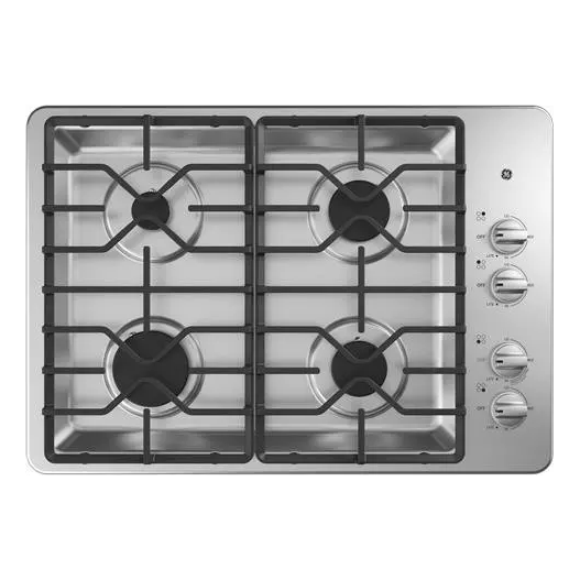 GE JGP3030SLSS 30 Inch Gas Cooktop with 4 Sealed Burners