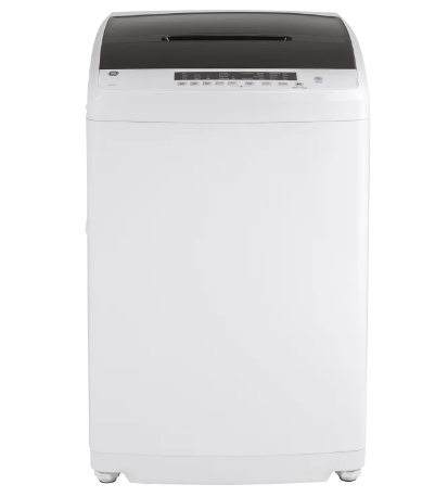 GE GNW128SSMWW 24 Inch Top Load Washer with 2.8 cu. ft. Capacity, 8 Wash Cycles, 4 Wash Temperatures,