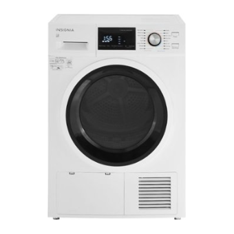 Insignia - NS-FDRE44W1 4.4 Cu. Ft. 16-Cycle Stackable Electric Dryer with Ventless Drying - White